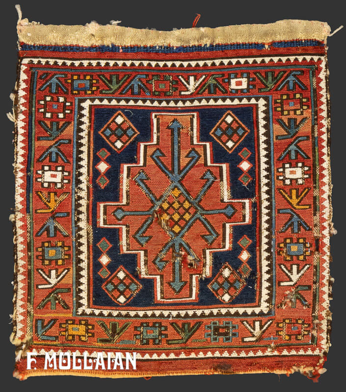 قالیچه کوچک ایرانی آنتیک دستباف شاهسون کد:۱۱۵۴۸۳۵۴